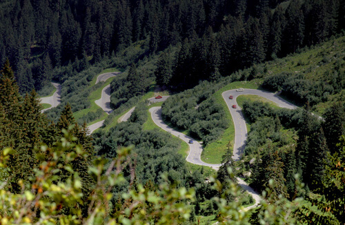 Silvretta high alpine road
